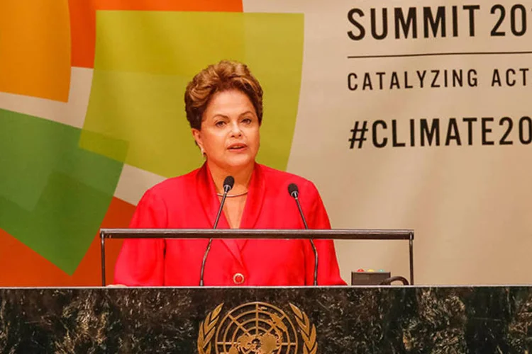 Dilma Rousseff durante Sessão Plenária da Cúpula do Clima, em Nova York (Roberto Stuckert Filho/PR)