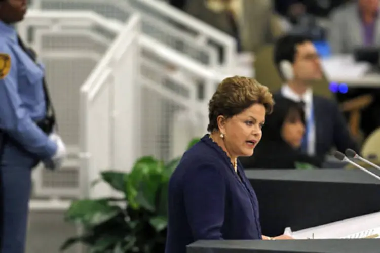 
	Dilma discursa na ONU: den&uacute;ncias de que NSA violou dados de brasileiros foram tema principal do discurso da presidente na abertura da Assembleia-Geral
 (REUTERS / Shannon Stapleton)