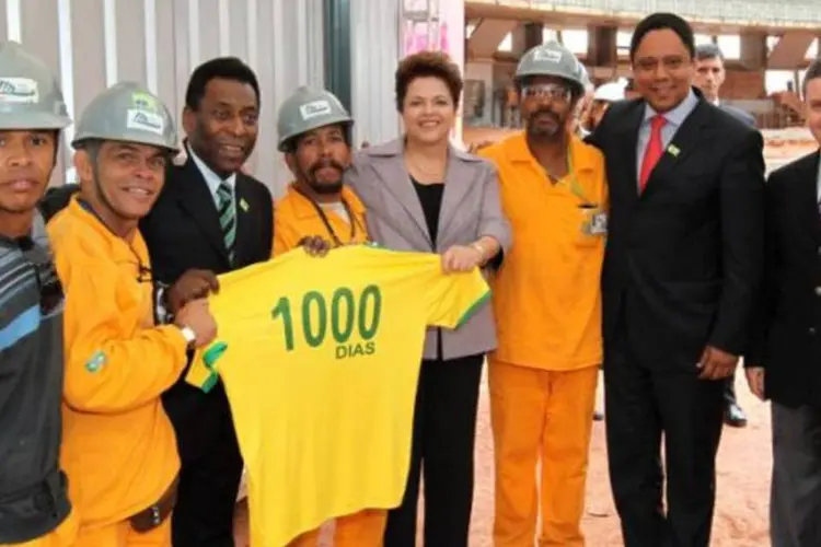 Faltam 1.000 dias: Dilma visita as obras do estádio Mineirão, em Belo Horizonte (Roberto Stuckert Filho/Presidência da República)