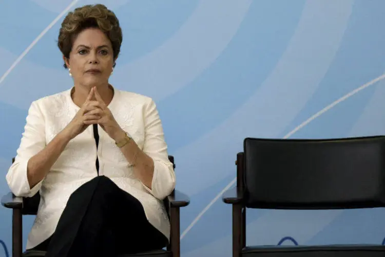 Presidente Dilma Rousseff durante cerimônia no Palácio do Planalto, em Brasília (Ueslei Marcelino/Reuters)