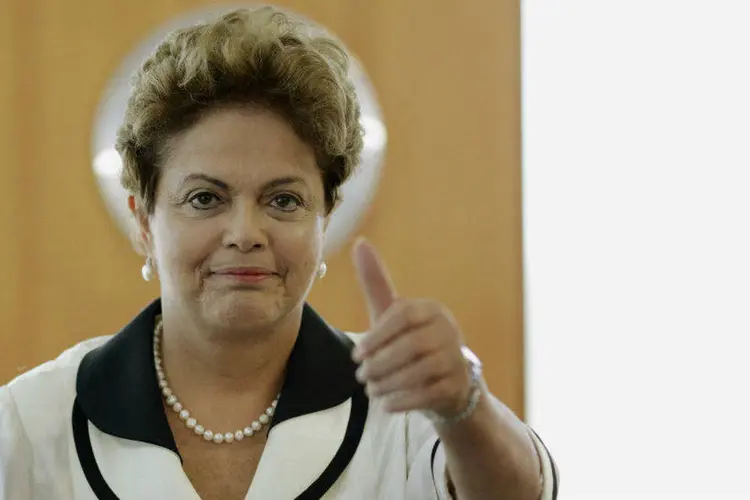 
	Presidente Dilma Rousseff: segundo auxiliares, estava &quot;satisfeita&quot; e &quot;aliviada&quot; com o resultado ao fim do dia
 (Ueslei Marcelino/Reuters)
