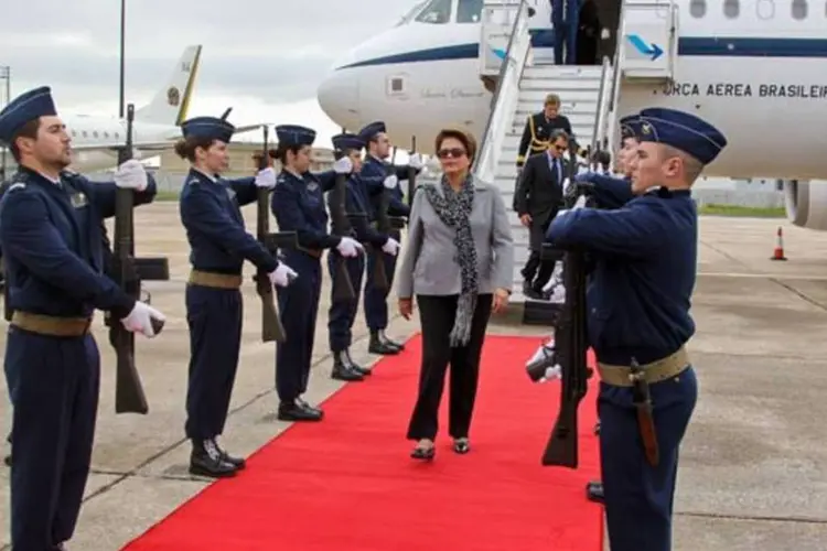 A presidente Dilma desembarca em Lisboa para a visita à Portugal (Roberto Stuckert Filho/PR)