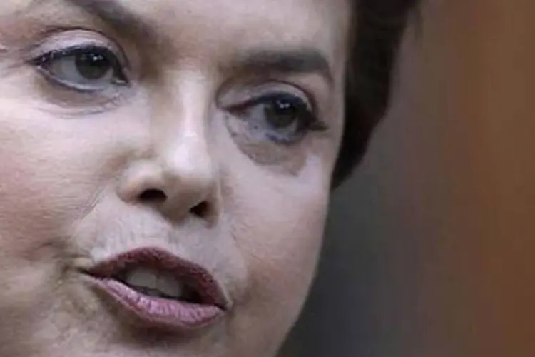 Dilma Rousseff, candidata do PT: petista ficou abaixo do que o partido previa (.)