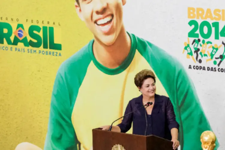 
	Dilma: ela e seus companheiros de pris&atilde;o acompanharam o torneio, disse
 (Ichiro Guerra/Presidência da República)