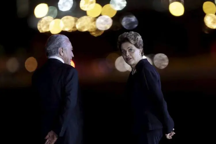 
	Dilma e Temer: a&ccedil;&atilde;o investiga abuso de poder pol&iacute;tico e econ&ocirc;mico nas elei&ccedil;&otilde;es de 2014 e foi proposta pelo PSDB
 (Ueslei Marcelino/Reuters)