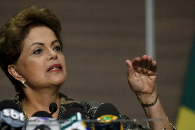 A presidente Dilma Rousseff: "eles (Barbosa e Levy) têm uma posição de unidade em torno do ajuste fiscal" (Edgard Garrido/Reuters)