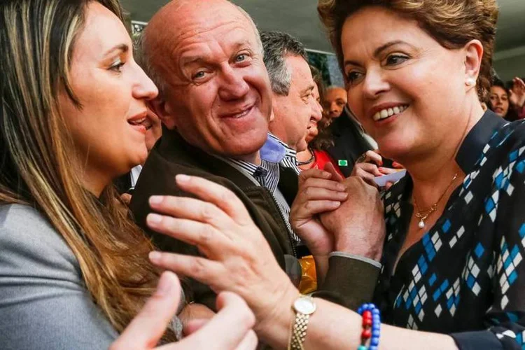 Dilma Rousseff durante o encontro com Prefeitos, Vice-prefeitos e Vereadores do Rio Grande do Sul (Ichiro Guerra/Dilma 13/Divulgação)