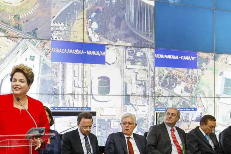 Presidente Dilma Rousseff durante balanço geral da Copa do Mundo de 2014 (Roberto Stuckert Filho/PR)