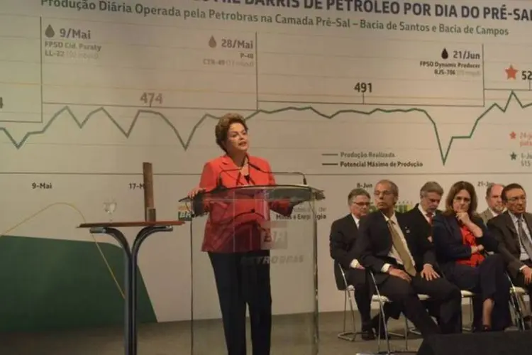 Dilma: "!A Petrobras mostrou que o pré-sal é uma riqueza palpável" (Tomaz Silva/Agência Brasil)
