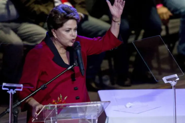 
	Presidente Dilma Rousseff: no poder, PT amplia diferen&ccedil;a no recebimento de doa&ccedil;&otilde;es
 (AFP/Getty Images)