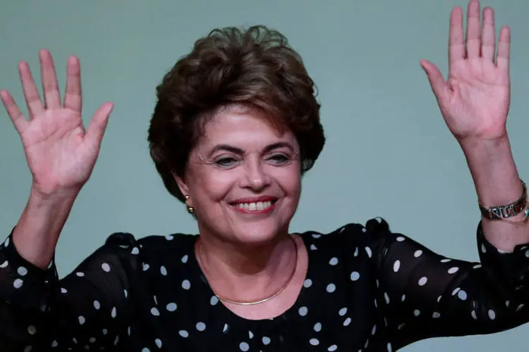 
	Dilma Rousseff: em breve fala com a imprensa, Dilma disse apenas que Pez&atilde;o est&aacute; &quot;muito bem&quot;
 (Ueslei Marcelino / Reuters)