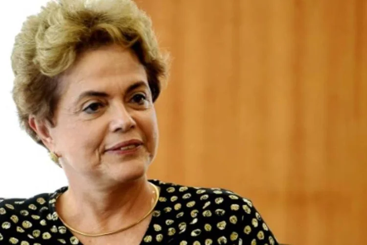 
	A presidente Dilma Rousseff: de acordo com a assessoria de Renan, a visita ocorreu a pedido da presidente e foi um &quot;encontro institucional&quot;
 (EVARISTO SA/AFP)