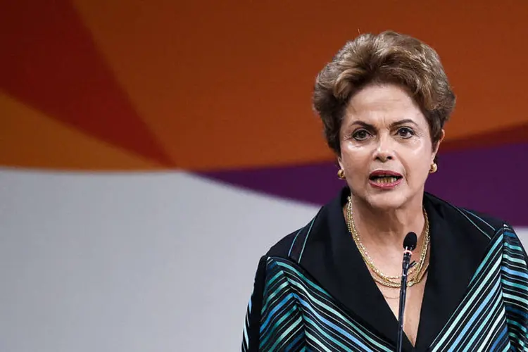 
	A presidente Dilma Rousseff: presidente falar&aacute; &agrave; imprensa de seis pa&iacute;ses diferentes
 (Buda Mendes/Getty Images)