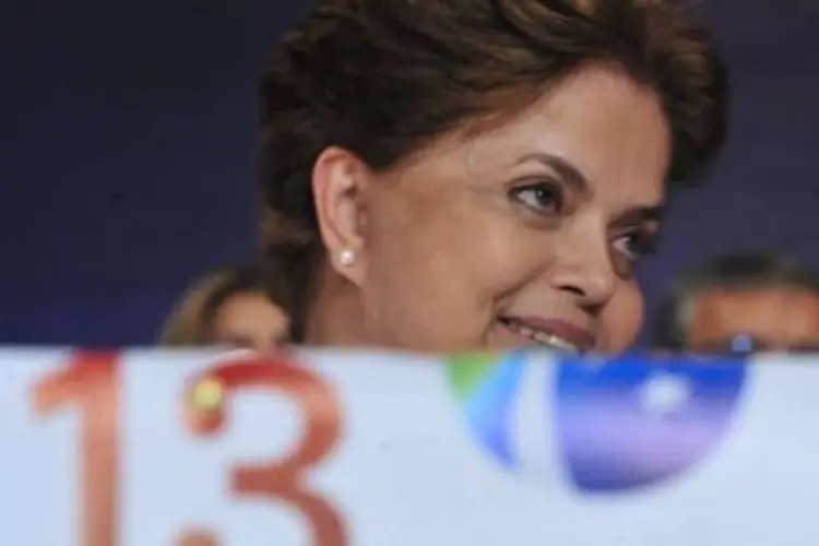 A candidata do PT, Dilma Rousseff: ela diz que é e sempre foi a favor da vida (.)