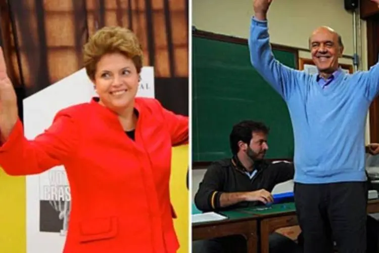 Considerando apenas os votos válidos, Dilma tem 53%, contra 47% de Serra