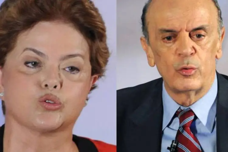 Os candidatos à Presidência: Dilma Rousseff, do PT, e José Serra, do PSDB (Wilson Dias/AGÊNCIA BRASIL)