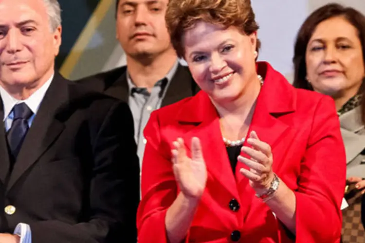 
	Michel Temer e Dilma Rousseff: &quot;Eu vou trabalhar na conven&ccedil;&atilde;o nacional pela alian&ccedil;a, porque acho que &eacute; o melhor caminho que temos agora&quot;, disse Temer
 (Roberto Stuckert Filho/PR)