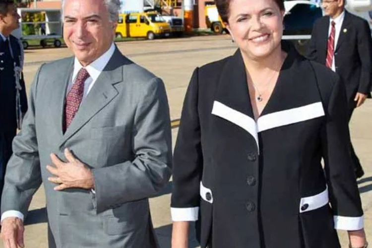 
	A presidente Dilma Rousseff e o vice-presidente peemedebista Michel Temer
 (Ricardo Stuckert Filho/PR)