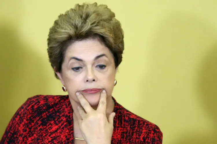 
	Dilma Rousseff: estava acertado que Dilma desceria a rampa do Pal&aacute;cio do Planalto
 (Adriano Machado/Reuters)