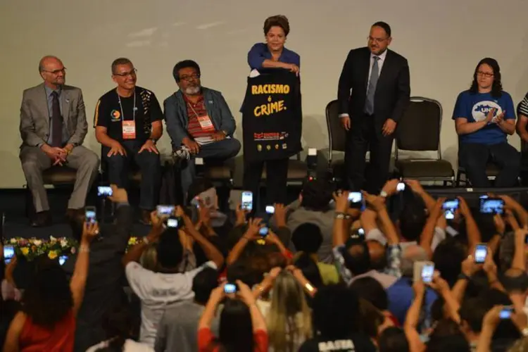 A presidente Dilma durante a Conferência Nacional de Educação (Conae), em 20 de novembro de 2014 (Agência Brasil)