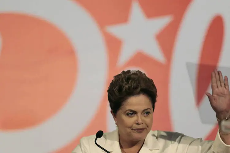 
	A presidente Dilma Rousseff em pronunciamento ap&oacute;s o resultado do primeiro turno das elei&ccedil;&otilde;es
 (REUTERS/Ueslei Marcelino)