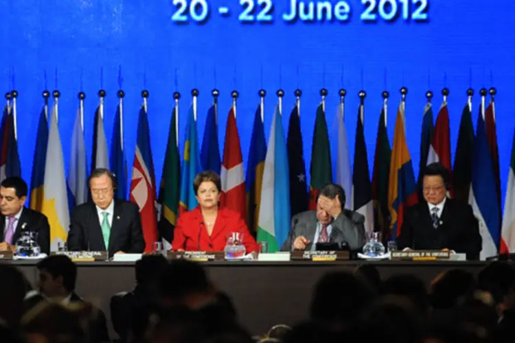 Dilma e Ban Ki-moon discursam na Rio+20: para Lafer documento final não atende à urgência dos problemas enfrentados pelo mundo (Fabio Rodrigues Pozzebom/ABr)