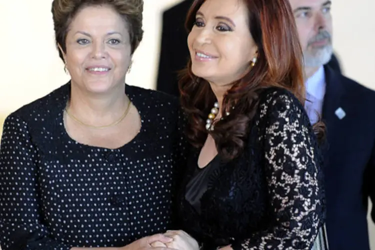Dilma Rousseff e Cristina Kirchner: os países do Mercosul têm destaque na produção das cinco principais culturas alimentares globais – soja, milho, trigo, açúcar e arroz (Agência Brasil)