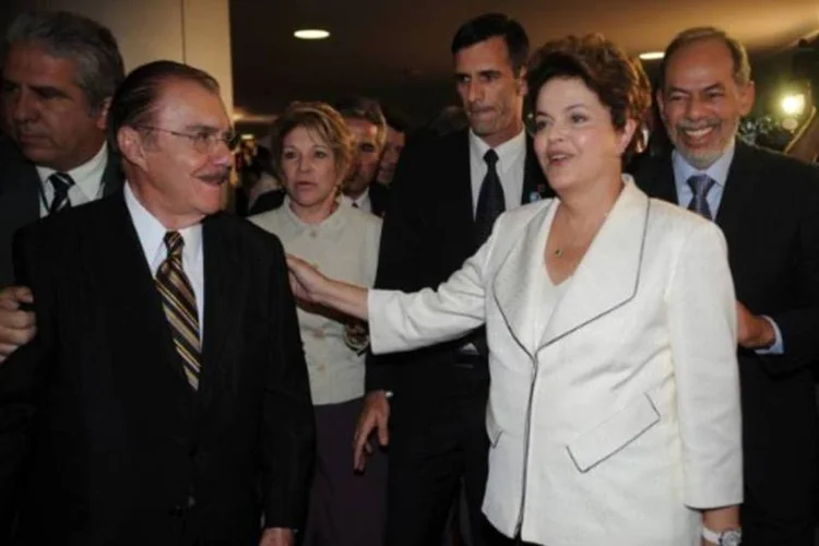 A presidenta Dilma Rousseff chega ao Congresso Nacional para abertura dos trabalhos para a nova legislatura