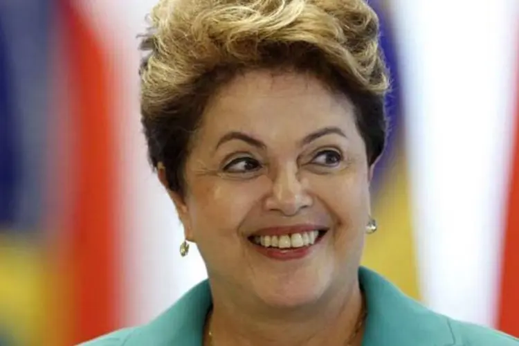 
	Dilma Rousseff: ela comemorou classifica&ccedil;&atilde;o do Brasil para as oitavas de final do Mundial
 (Reuters)
