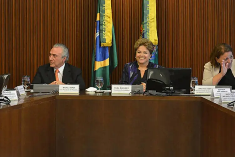 Presidenta Dilma Rousseff durante reunião do Conselho Político, no Palácio do Planalto (Valter Campanato/ABr)