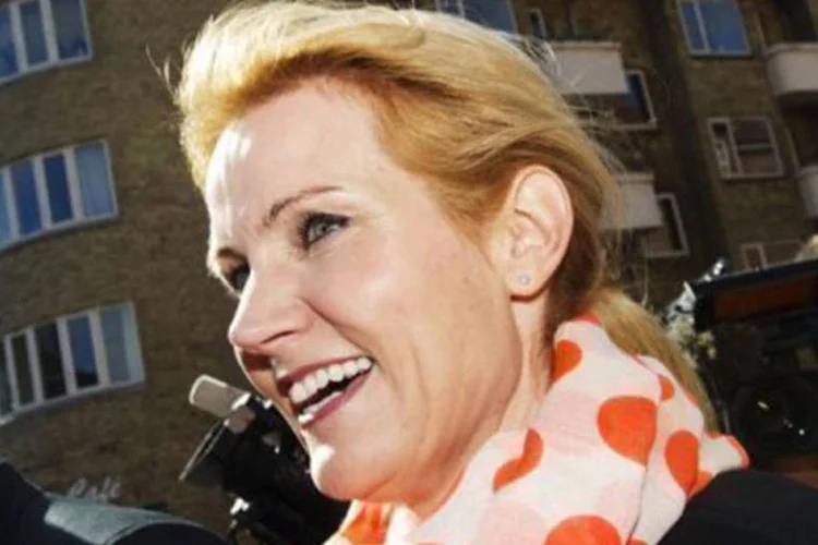 Líder dos social-democratas, Helle Thorning-Schmidt, 44 anos, será a primeira mulher premier da Dinamarca
 (Jonathan Nackstrand/AFP)