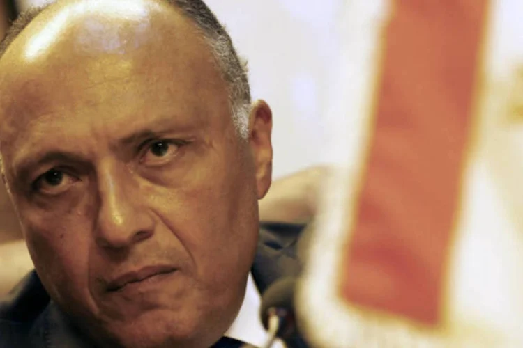 Chefe da diplomacia egípcia, Sameh Shukri: "Egito não poupará esforços para trabalhar por solução" (Amr Abdallah Dalsh/Reuters)