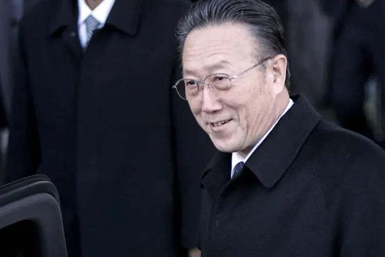 
	Kim Yang Gon: em seu comunicado, o KCNA apresenta o falecido como &quot;o camarada mais querido e mais digno de confian&ccedil;a de Kim Jong-Un&quot;
 (Han Jae-Ho / Reuters)