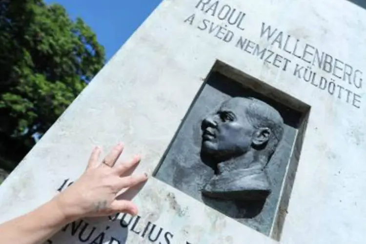 Memorial ao diplomata sueco Raoul Wallenberg, o salvador de milhares de judeus húngaros (Attila Kisbenedek/AFP)