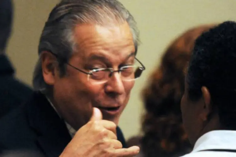 José Dirceu: o ex-ministro foi o principal coordenador político do primeiro governo de Lula e chegou a ser considerado como um "super ministro" devido ao poder dado a ele na época (Antonio Cruz/ABr)
