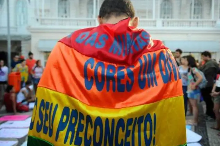 
	Bandeira dos direitos LGBT: o n&uacute;mero aumenta ainda mais quando se analisa as varia&ccedil;&otilde;es do termo, e os regionalismos
 (Tânia Rêgo/Arquivo Agência Brasil)