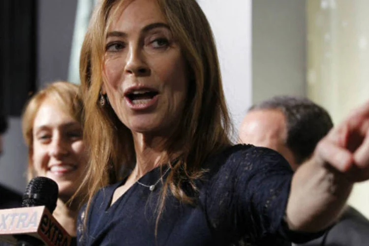 A diretora Kathryn Bigelow é entrevistada durante a estreia do filme "A Hora Mais Escura", em Hollywood (REUTERS/Mario Anzuoni)