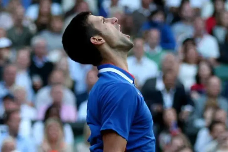 Novak Djokovic nas Olimpíadas de Londres: Se ganhasse a semifinal, a decisão se tornaria em uma disputa direta pelo topo da classificação da ATP (Getty Images)