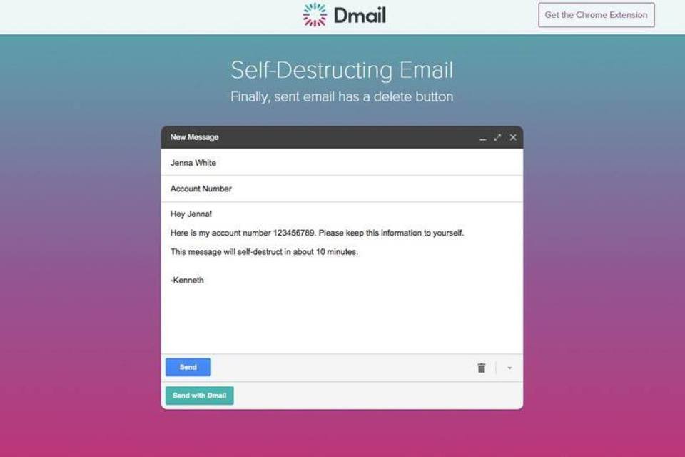 Agora você pode enviar emails que se destroem