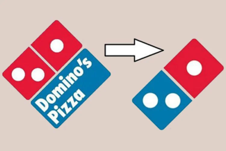 Novo logo aparece agora mais estreito e simples, apenas com a peça de dominó que caracteriza a marca (Reprodução)