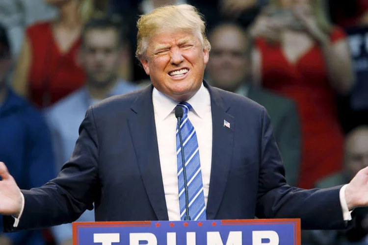 
	Trump: no entanto, em uma entrevista de r&aacute;dio concedida em 2002, Trump disse que apoiaria a invas&atilde;o do Iraque
 (Jonathan Drake / Reuters)