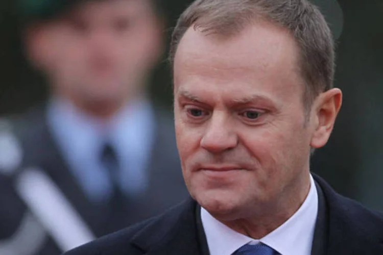Donald Tusk, premiê polonês: país sucede a Hungria na presidência da UE (Sean Gallup/Getty Images)
