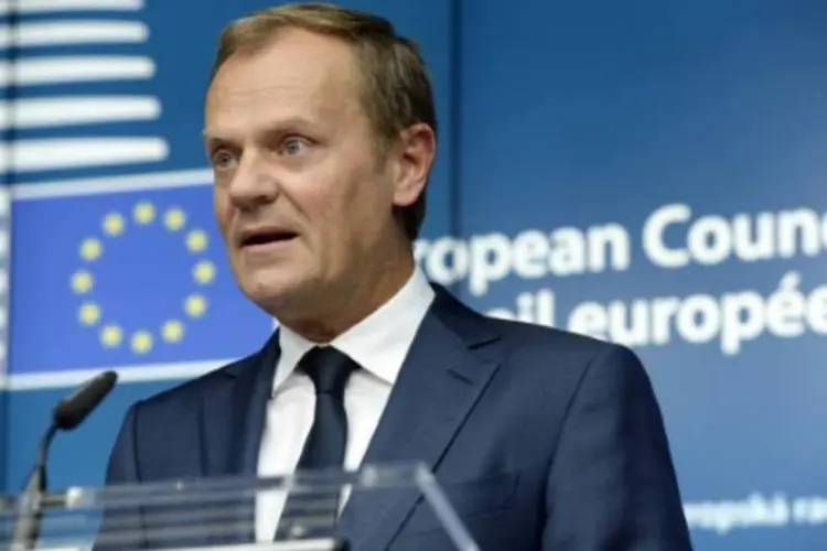 O presidente do Conselho Europeu, Donald Tusk: "É realmente o momento decisivo tanto para a Grécia quanto para nós" (Thierry Charlier/AFP)