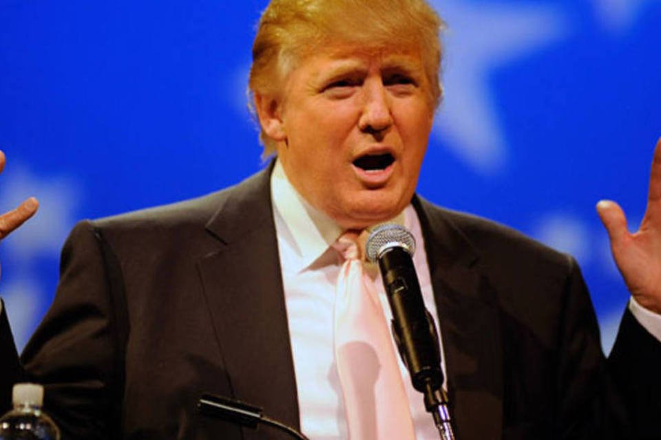O protagonista do programa de TV The Apprentice, Donald Trump, quis ensinar sobre gestão e negócios, mas não agradou (Getty Images)