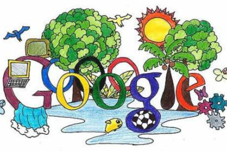 Doodle 4 Google: Maria Luiza Carneiro de Faria fez o desenho vencedor (Divulgação)