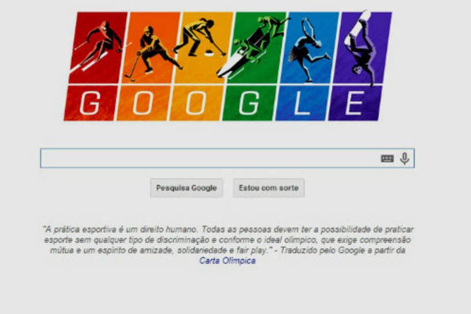 Google mostra bandeira gay no doodle
