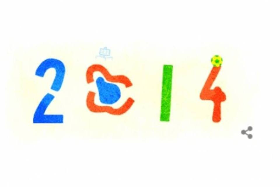 Doodle do Google faz homenagem ao ano de 2014