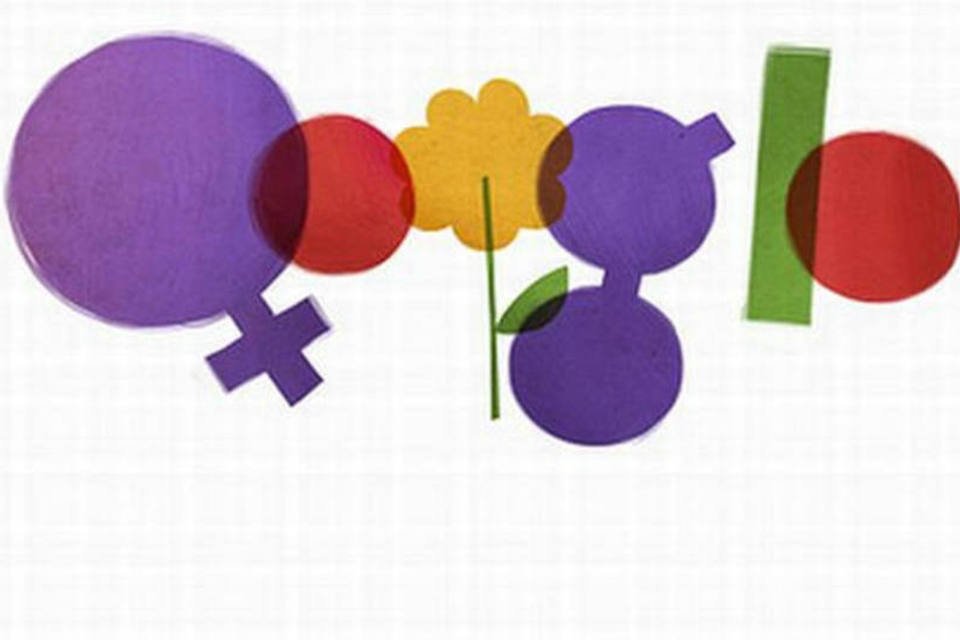 Doodle hoje é para Dia Internacional da Mulher
