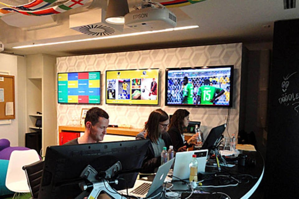 Equipe responsável pelos doodles do Google trabalha em escritório em São Paulo (Victor Caputo//Site Exame)
