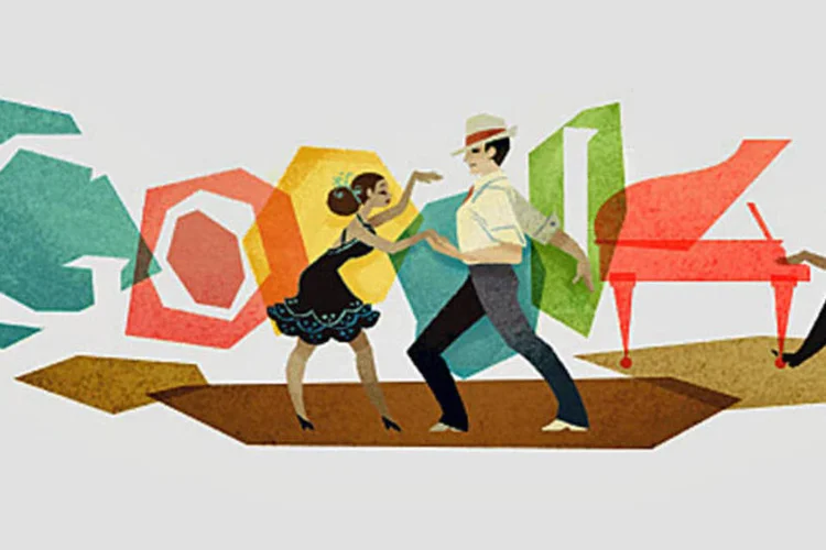 Doodle em homenagem a Ary Barroso: Google celebra os 110 anos do nascimento do compositor de "Aquarela do Brasil" (Reprodução/Exame.com)